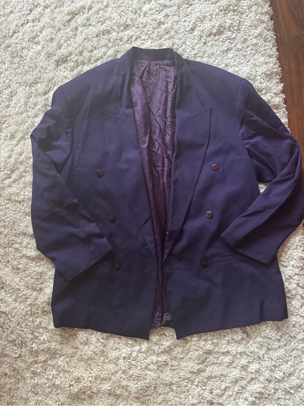 City Streets Purple and Dark Purple Lined Jacket • size 44